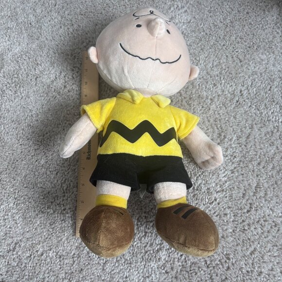 Charlie Brown Plush Doll 14” Kohls Cares Yellow Shirt Soft Stuffed Toy Plush - Picture 3 of 7